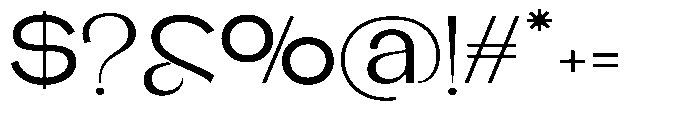 Glagent Stencil Medium Extra Expanded Font OTHER CHARS