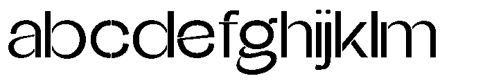 Glagent Stencil Medium Extra Expanded FONT