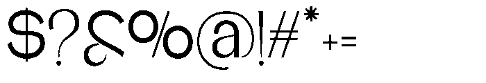 Glagent Stencil Medium Semi Condensed Font OTHER CHARS