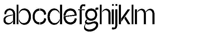 Glagent Stencil Medium Semi Condensed FONT