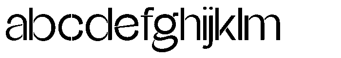 Glagent Stencil Medium Semi Expanded FONT