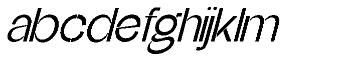 Glagent Stencil Medium Slanted FONT