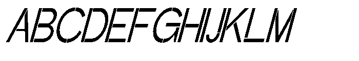 Glagent Stencil Medium Ultra Cond Sl Font UPPERCASE