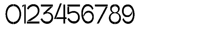 Glagent Stencil Medium Ultra Condensed Font OTHER CHARS