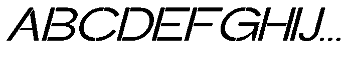 Glagent Stencil Medium Ultra Exp Sl Font UPPERCASE