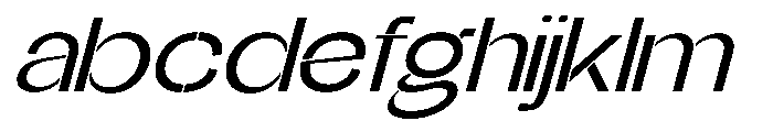 Glagent Stencil Medium Ultra Exp Sl FONT