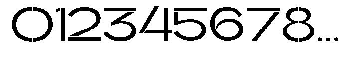 Glagent Stencil Medium Ultra Expanded Font OTHER CHARS