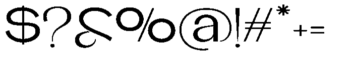 Glagent Stencil Medium Ultra Expanded Font OTHER CHARS