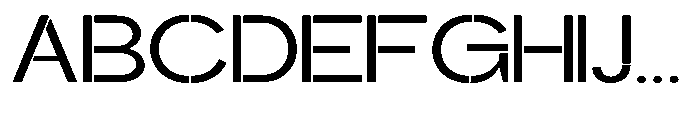 Glagent Stencil Medium Ultra Expanded Font UPPERCASE