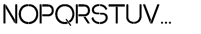 Glagent Stencil Medium Font UPPERCASE