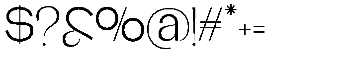 Glagent Stencil Regular Font OTHER CHARS
