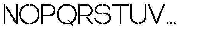 Glagent Stencil Regular Font UPPERCASE