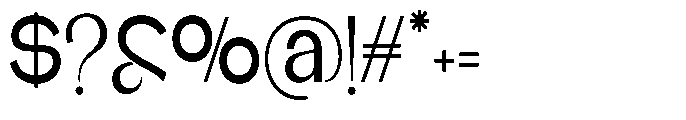 Glagent Stencil Semi Bold Condensed Font OTHER CHARS