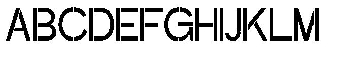 Glagent Stencil Semi Bold Condensed Font UPPERCASE