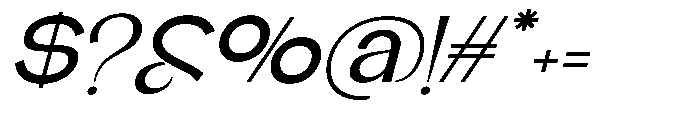 Glagent Stencil Semi Bold Expanded Sl Font OTHER CHARS