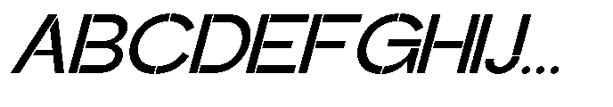 Glagent Stencil Semi Bold Expanded Sl Font UPPERCASE
