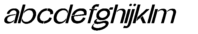 Glagent Stencil Semi Bold Expanded Sl FONT