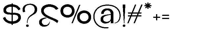 Glagent Stencil Semi Bold Expanded Font OTHER CHARS