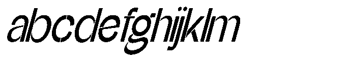 Glagent Stencil Semi Bold Extra Cond Sl FONT
