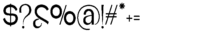 Glagent Stencil Semi Bold Extra Cond Font OTHER CHARS