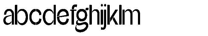 Glagent Stencil Semi Bold Extra Cond FONT