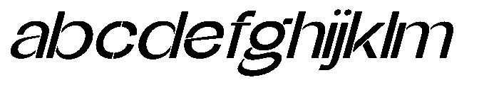 Glagent Stencil Semi Bold Extra Exp Sl FONT