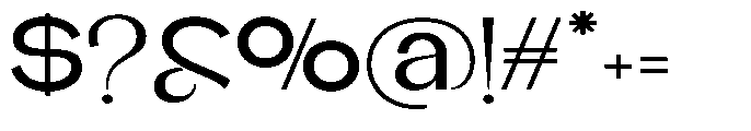 Glagent Stencil Semi Bold Extra Exp Font OTHER CHARS