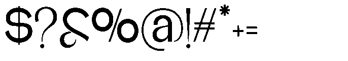 Glagent Stencil Semi Bold Semi Cond Font OTHER CHARS