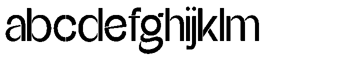 Glagent Stencil Semi Bold Semi Cond FONT