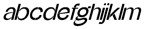 Glagent Stencil Semi Bold Semi Exp Sl FONT