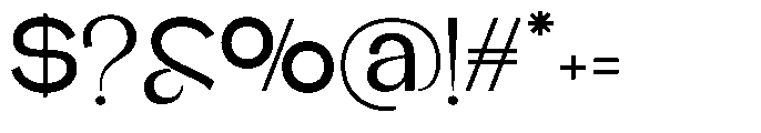 Glagent Stencil Semi Bold Semi Expanded Font OTHER CHARS