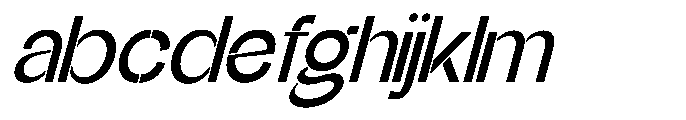 Glagent Stencil Semi Bold Slanted FONT