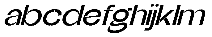 Glagent Stencil Semi Bold Ultra Exp Sl FONT