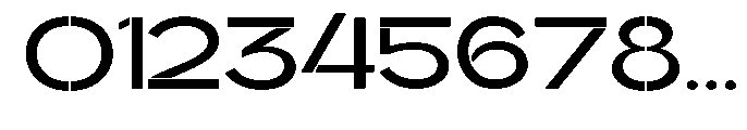 Glagent Stencil Semi Bold Ultra Expanded Font OTHER CHARS