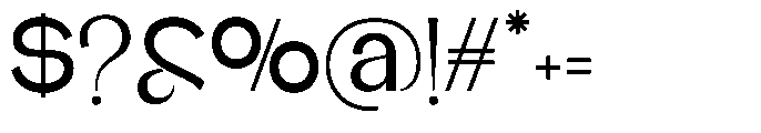 Glagent Stencil Semi Bold Font OTHER CHARS