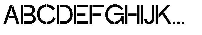 Glagent Stencil Semi Bold Font UPPERCASE