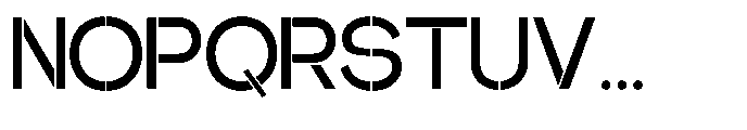 Glagent Stencil Semi Bold Font UPPERCASE