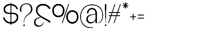 Glagent Stencil Semi Condensed Font OTHER CHARS