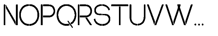 Glagent Stencil Semi Condensed Font UPPERCASE