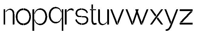 Glagent Stencil Semi Condensed Font LOWERCASE
