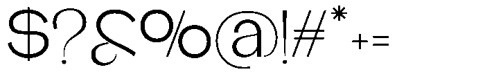 Glagent Stencil Semi Expanded Font OTHER CHARS
