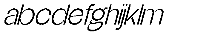 Glagent Stencil Slanted FONT