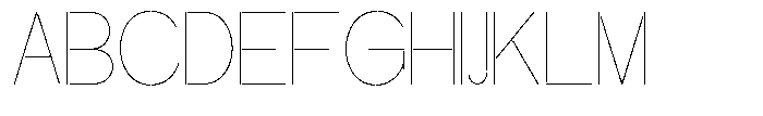 Glagent Stencil Thin Condensed Font UPPERCASE