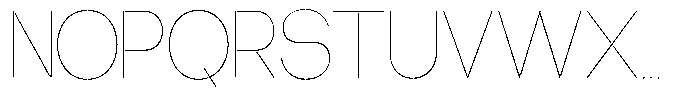 Glagent Stencil Thin Condensed Font UPPERCASE