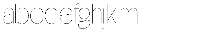 Glagent Stencil Thin Condensed FONT