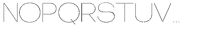 Glagent Stencil Thin Expanded Font UPPERCASE