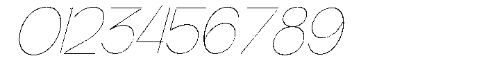 Glagent Stencil Thin Extra Conden Sl Font OTHER CHARS