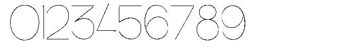 Glagent Stencil Thin Extra Condensed Font OTHER CHARS