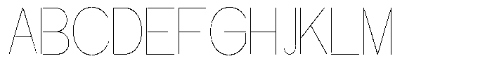 Glagent Stencil Thin Extra Condensed Font UPPERCASE