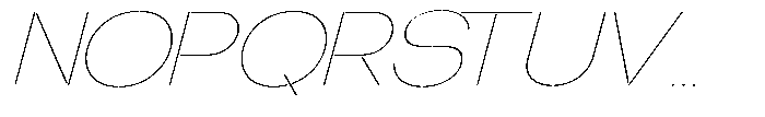Glagent Stencil Thin Extra Expanded S Font UPPERCASE